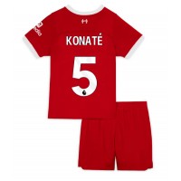 Liverpool Ibrahima Konate #5 Hemmadräkt Barn 2023-24 Kortärmad (+ Korta byxor)